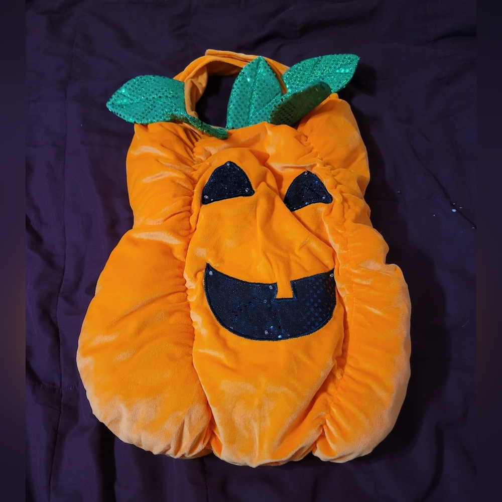 Thrills & Chills Pumpkin Dog Halloween Costume XL Dog October Fall Dress up